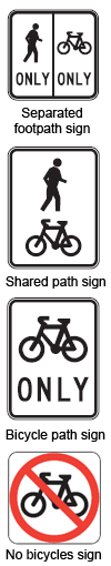 Bicycle signs